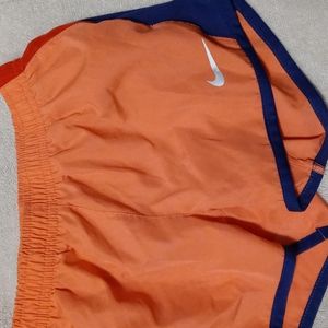 Girls Orange Nike Dri-Fit Running Shorts